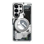 Cyberpunk 360° Spin Magnetic Stand Case Samsung S25 Ultra S26 Ultra MagSafe Kickstand