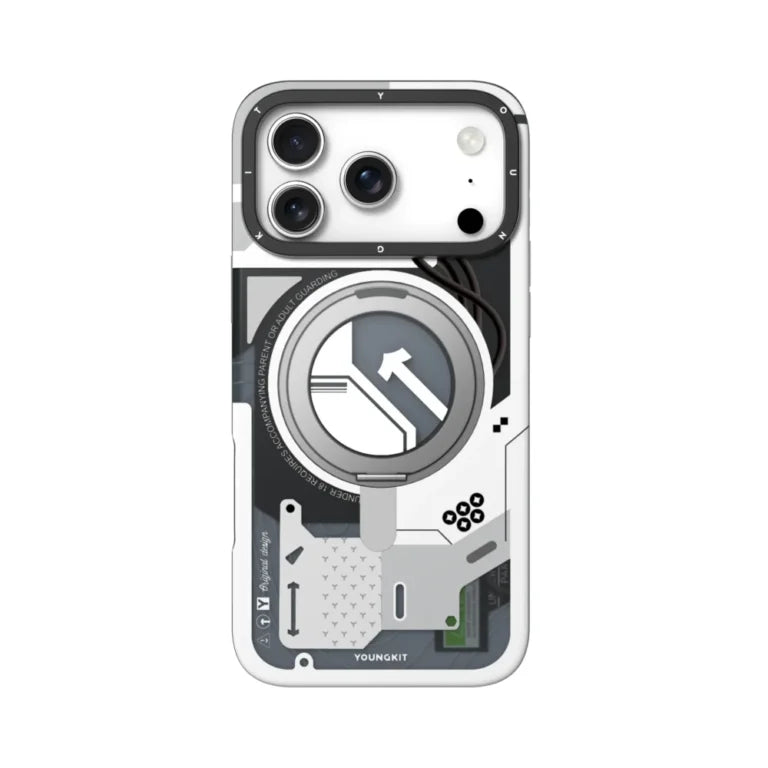Cyberpunk 360° Spin Magnetic Stand MagSafe Case iPhone 13 14 15 16 17 N52 Kickstand