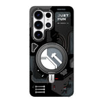 Cyberpunk 360° Spin Magnetic Stand Case Samsung S25 Ultra S26 Ultra MagSafe Kickstand