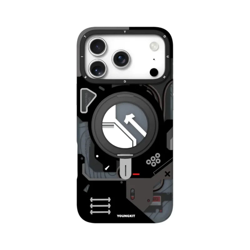 Cyberpunk 360° Spin Magnetic Stand MagSafe Case iPhone 13 14 15 16 17 N52 Kickstand
