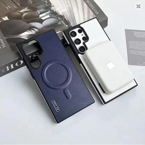 Samsung S Series Luxury Matte Leather Magnetic Aircase