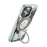 Cyberpunk 360° Spin Magnetic Stand MagSafe Case iPhone 13 14 15 16 17 N52 Kickstand