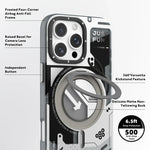 Cyberpunk 360° Spin Magnetic Stand MagSafe Case iPhone 13 14 15 16 17 N52 Kickstand