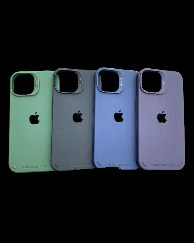 Gear4 Frosted Rubber Shock-Resistant Case iPhone 13 14 15 16 17 Apple Logo Cutout 1-Year Warranty