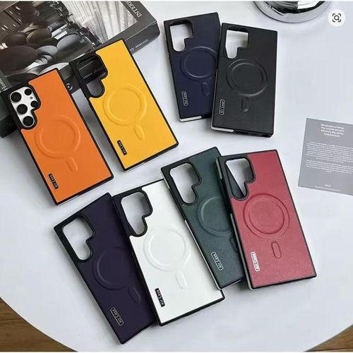Samsung S Series Luxury Matte Leather Magnetic Aircase