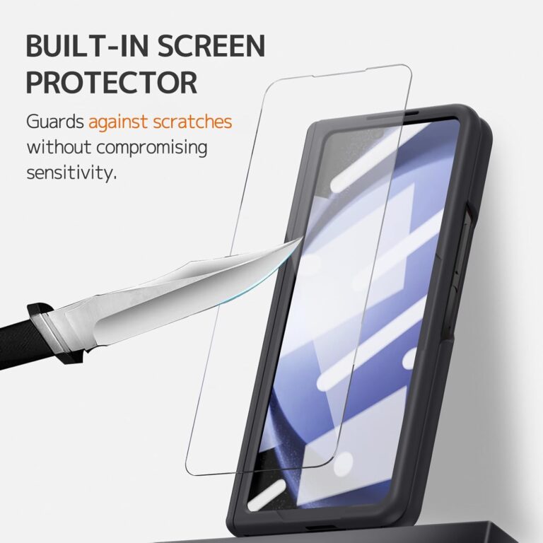 FlexArmor 5-in-1 Case with S Pen Holder Hinge Cover Kickstand Screen Protector Samsung Z Fold 3 Fold 4 Fold 5 Fold 6
