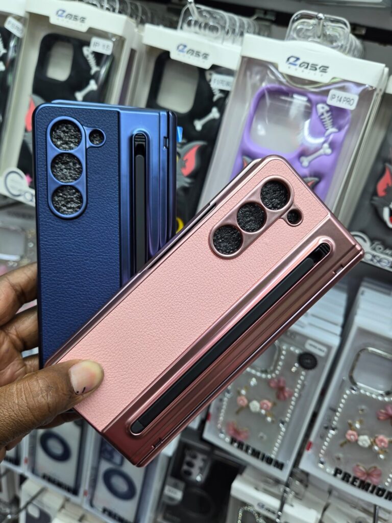 Luxury Armor S Pen Case with Screen Protector Samsung Z Fold 3 Fold 4 Fold 5 Fold 6 Fold 7 Leather TPU