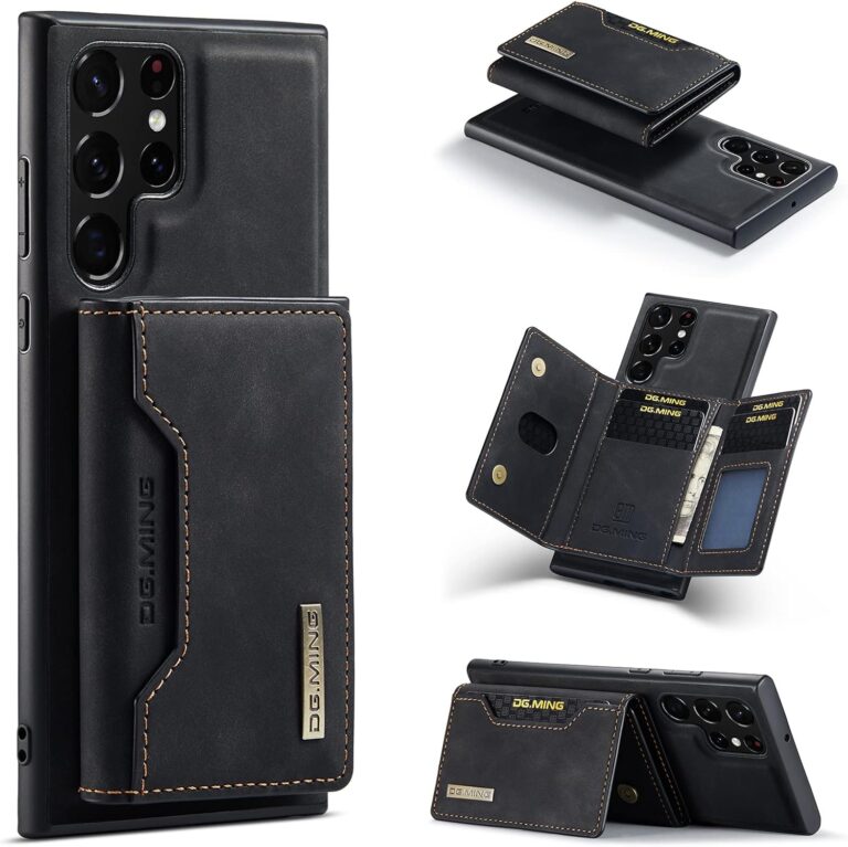 DG. MING Detachable Magnetic Wallet Leather Case Samsung A36 A56 S22 Ultra S23 Ultra S24 Ultra S25 Ultra Kickstand