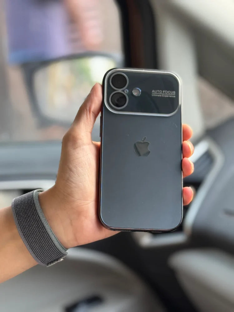 AutoFocus Chromatic Chrome-Finish Case iPhone 13 Pro 14 Pro 15 Pro 16 Pro 17 Pro Max Slim