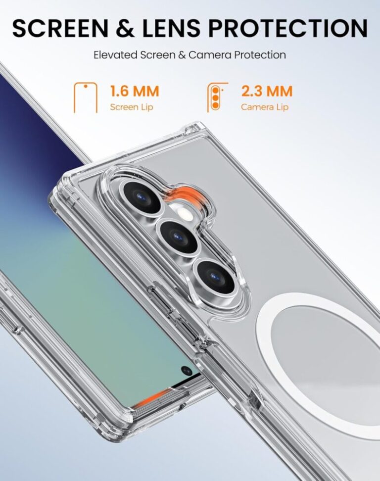 Ultra Clear MagSafe Case Samsung Z Fold 3 Fold 4 Fold 5 Fold 6 Fold 7 Anti-Yellowing Military Grade