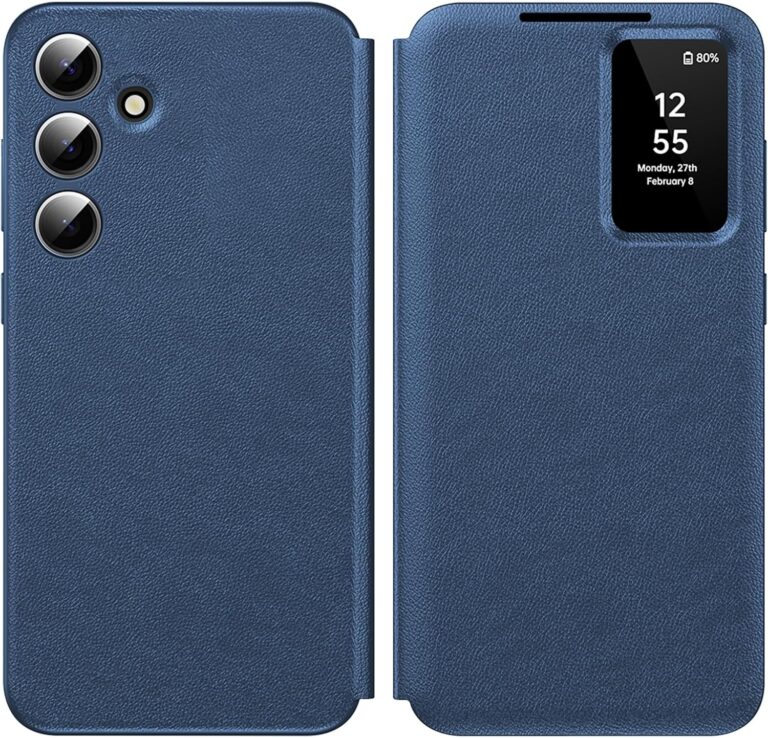 Smart View Wallet Case Samsung A35 A36 A55 A56 AOD Card Holder Flip Cover