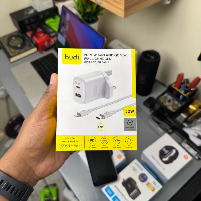 Budi iPhone Charger Full Set GaN PD 30W