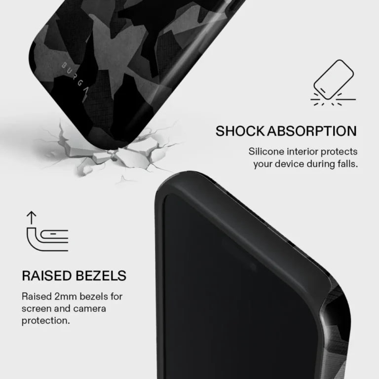 Night Black Camouflage Case – MagSafe Compatible with Military Camo Design & Ultra-Slim Fit