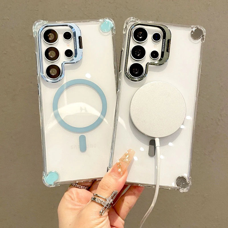 Samsung Phone Cover – Amber Lens MagSafe Kickstand