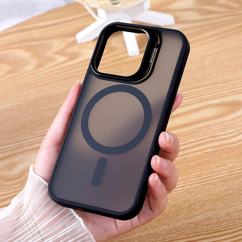 FlexGuard Pro Matte Shockproof Kickstand Case iPhone 11 Pro Max 12 Pro Max 13 Pro Max 14 Pro Max 15 Pro Max 16 Pro Max Camera Shield