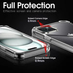 Clarity AirCushion Slim Drop Protection Case iPhone 13 14 15 16 17 Anti-Yellow Shockproof