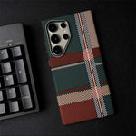 Kevlar Carbon Fiber Case Samsung S22 Ultra S23 Ultra S24 Ultra S25 Ultra Slim Hybrid Shockproof