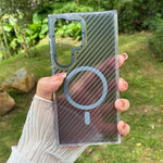 Vecta Carbon Case Samsung S23 Ultra S24 Ultra S25 Ultra MagSafe Shockproof Carbon Fiber