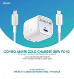 Anker Zolo 20W PD charger with USB-C cable