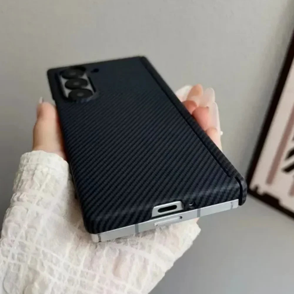 Carbon Fiber Magnetic Hinge Case Samsung Z Fold