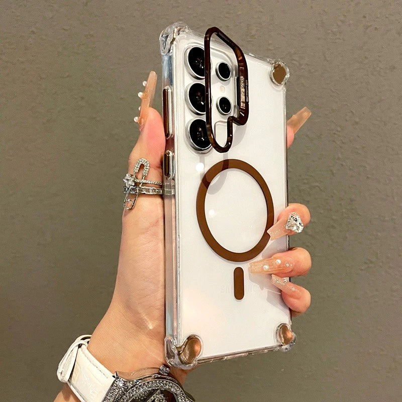 Samsung Phone Cover – Amber Lens MagSafe Kickstand