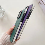Keystone Magnetic Vegan Leather Case iPhone 11 12 13 14 15 16 17 Pro Max MagSafe Anti-Fingerprint