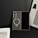 Carbon Pixel MagSafe Case Samsung Z Fold 3 Fold 4 Fold 5 Fold 6 Fold 7 Military Grade Slim