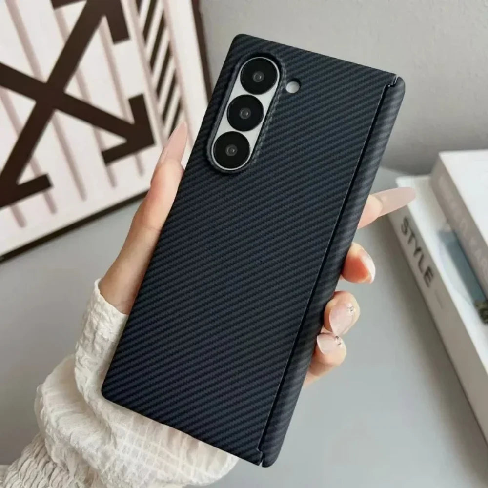 Carbon Fiber Magnetic Hinge Case Samsung Z Fold