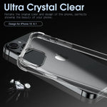 Clarity AirCushion Slim Drop Protection Case iPhone 13 14 15 16 17 Anti-Yellow Shockproof