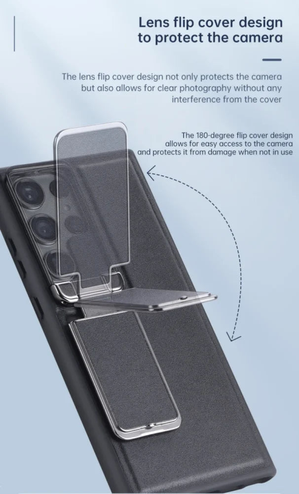 Monarch Legacy Lens Cover Case Samsung S22 Ultra S23 Ultra S24 Ultra S25 Ultra S26 Ultra Kickstand Shockproof