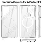 Clarity MagSafe Case Samsung A36 A56 S21 Ultra S22 Ultra S23 Ultra S24 S24 Plus S24 Ultra S25 S25 Plus S25 Ultra