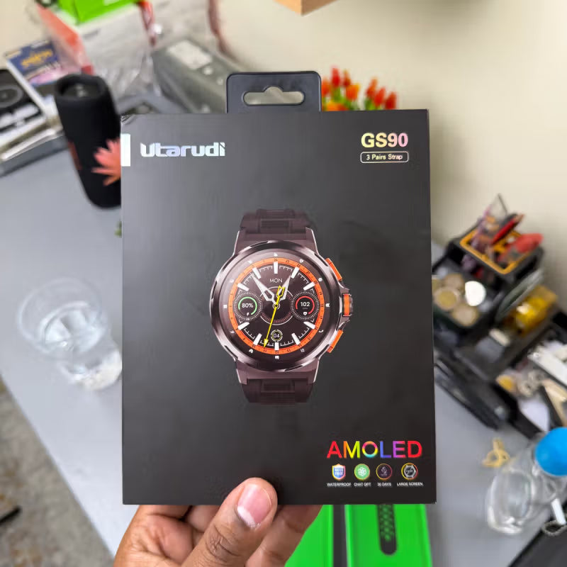Utarudi GS90 AMOLED 3 Straps IP67 Smartwatch