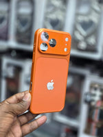 AG Nano Frame Glass Triple-Layer Case iPhone 13 14 15 16 17 Anti-Fingerprint Matte Logo