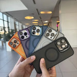 CasePro Matte MagSafe Kickstand Case iPhone 13 14 15 16 17 + FREE Camera Lens Protector