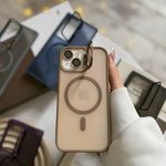 CasePro Matte MagSafe Kickstand Case iPhone 13 14 15 16 17 + FREE Camera Lens Protector