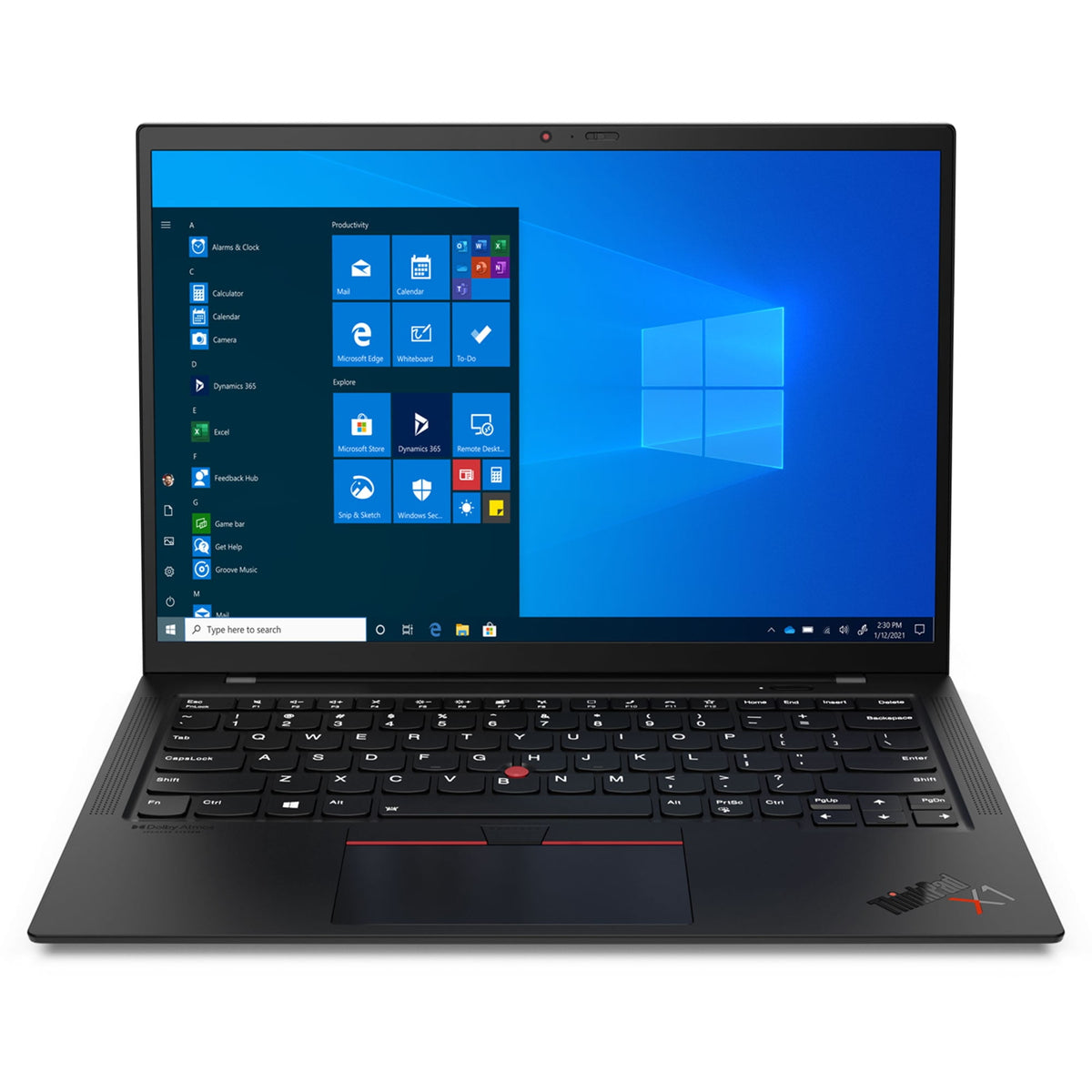 Lenovo ThinkPad X1 Carbon Gen 9 front view