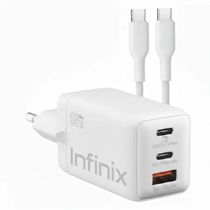 Infinix XDC95 68W GaN Fast Charger with 100W Type-C Cable