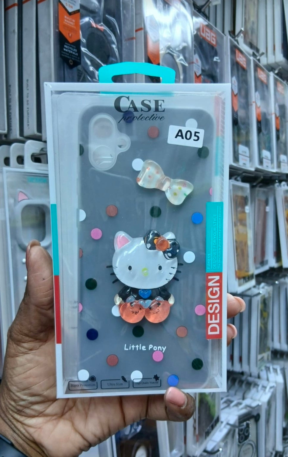 Little Pony grey 3D phone cover for Samsung Galaxy A05