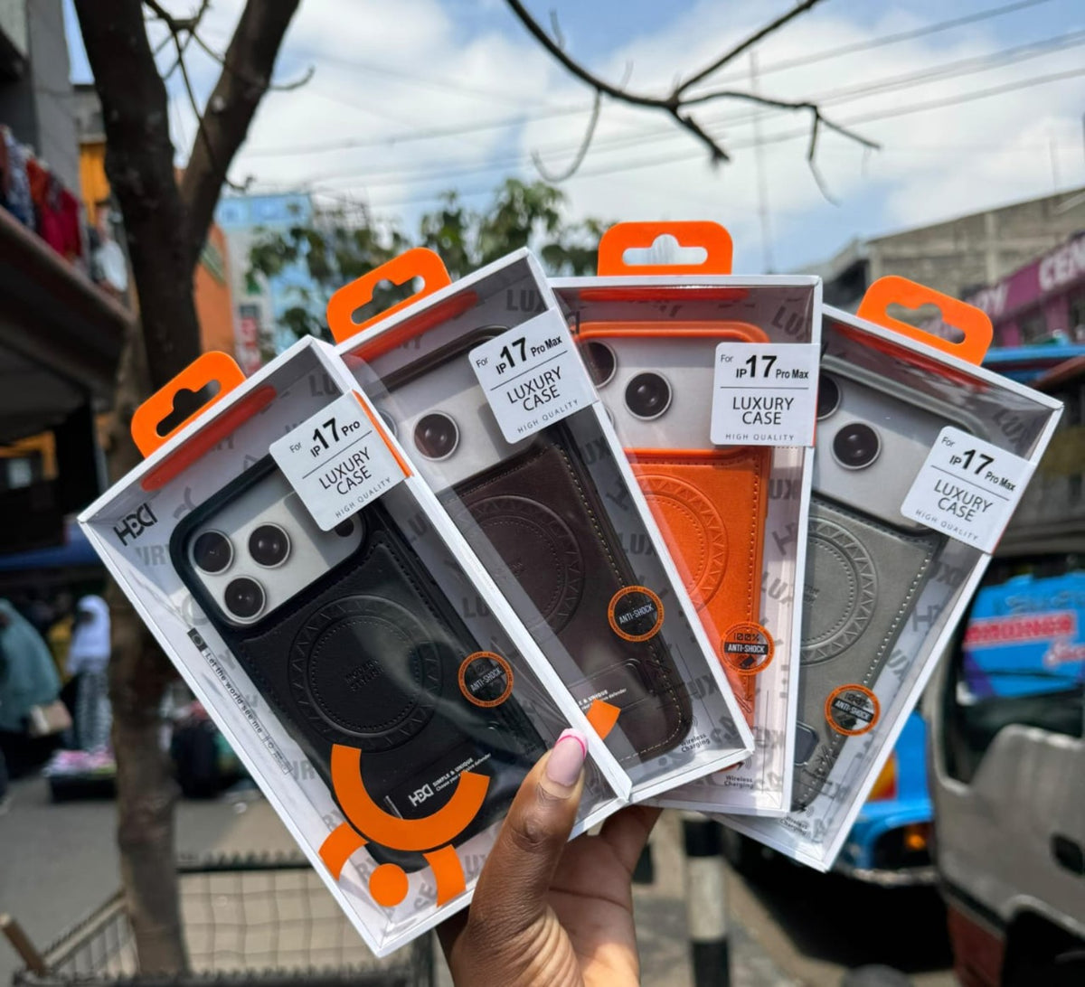 Luxury magnetic phone cases for iPhone and Samsung models