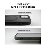 Matte MagSafe Frosted Polycarbonate Slim Case iPhone 13 14 15 16 17 360° Drop Protection