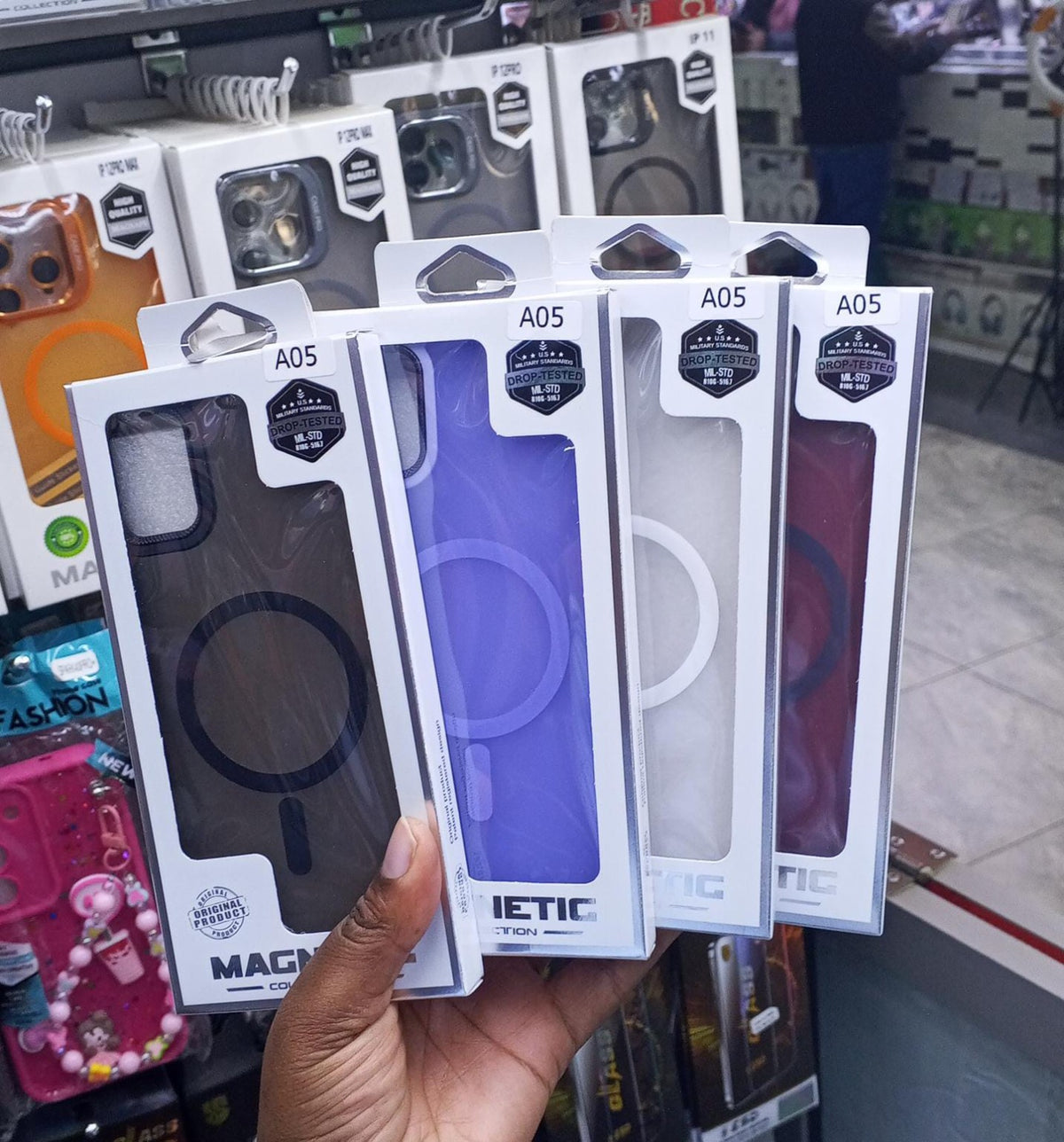 Magnetic phone cover A05 in multiple colours
