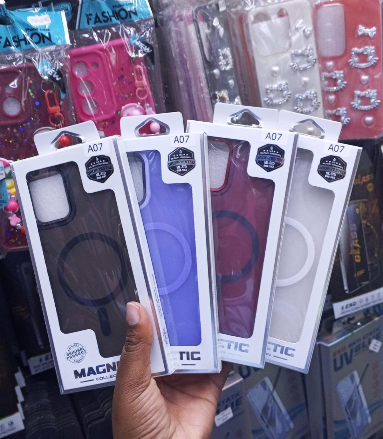 Magnetic phone cover A07 in multiple colours