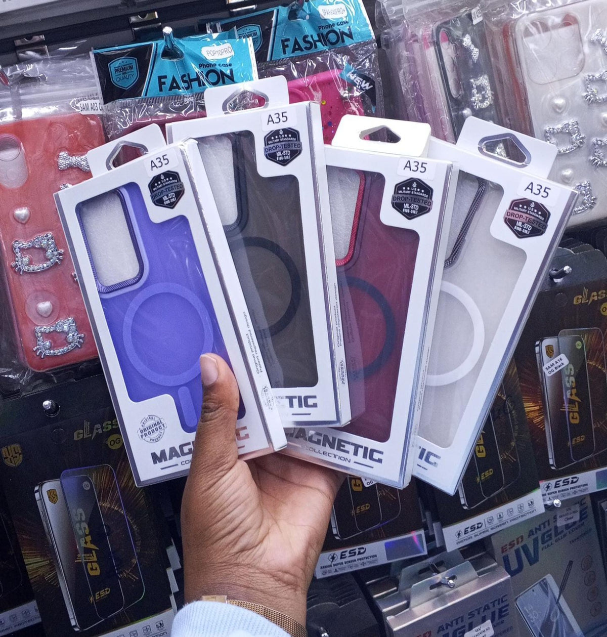 Magnetic phone cover A35 in multiple colours