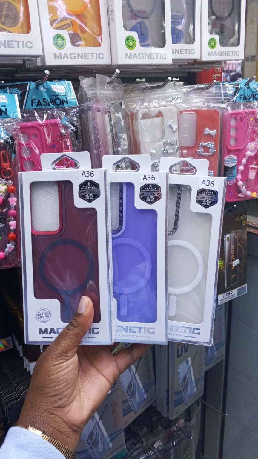 Magnetic phone cover A36 in multiple colours