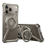 Oatsbasf Metal Z Shape Rimless Stand Case for iPhone 17 Pro Max