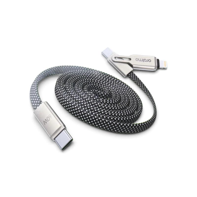 Oraimo SpeedLine 4 60W 2-in-1 Magnetic Fast Charge Cable