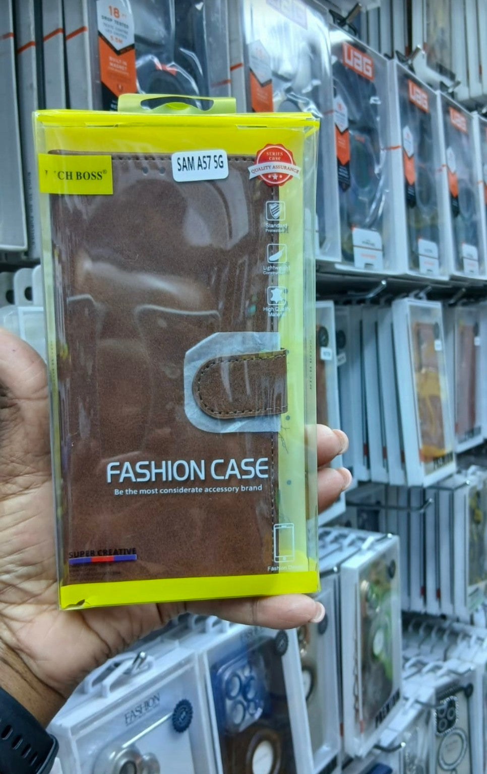 Rich Boss Samsung A75 5G wallet phone case