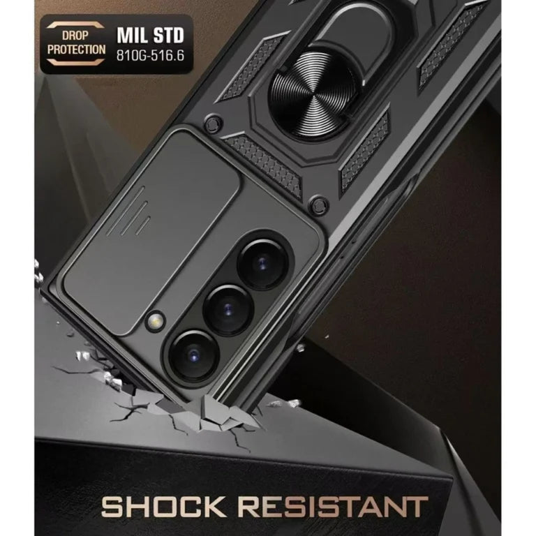 Shockproof Magnetic Ring Stand Armor Case Samsung Z Fold 3 Fold 4 Fold 5 Fold 6 Fold 7 MagSafe Military Grade