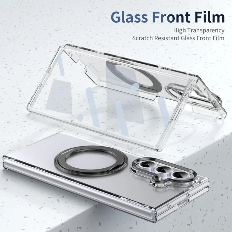 UltraGuard Infinity Ultra Clear MagSafe Rotating Ring Case Samsung Z Fold 4 Fold 5 Fold 6 Fold 7