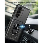 Shockproof Magnetic Ring Stand Armor Case Samsung Z Fold 3 Fold 4 Fold 5 Fold 6 Fold 7 MagSafe Military Grade